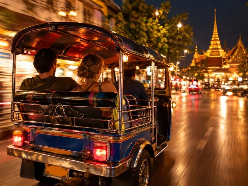 Markets, Temples & Food Night Tour by Tuk Tuk